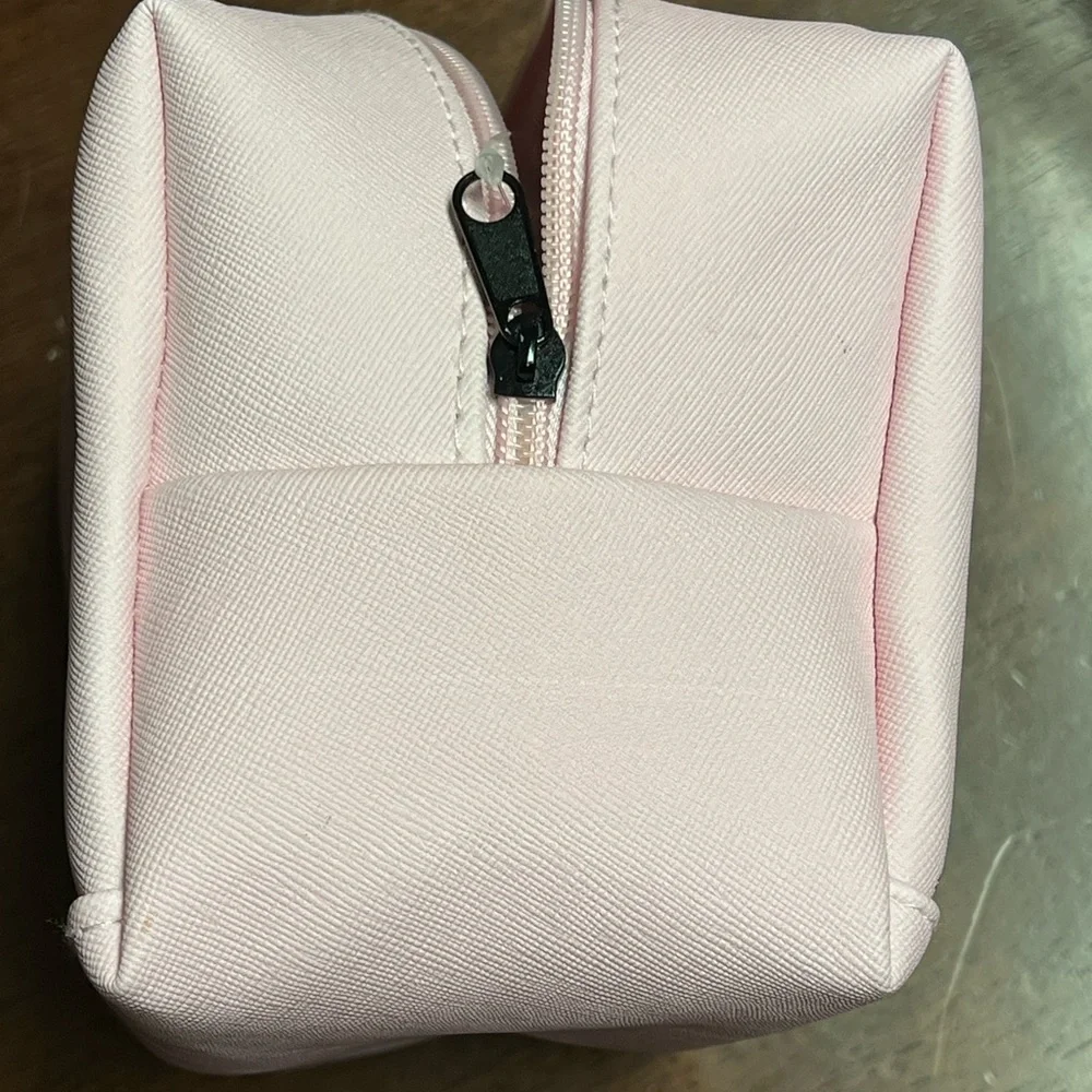 Crème zippered Mickey & Minnie pink bag